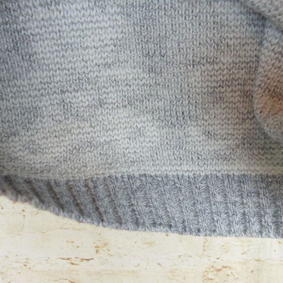 VTG 80s Adele Sweater Womens L Gray Pink Teddy Bears Floral Kidcore Kawaii USA - Picture 7 of 8